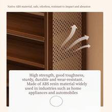 入口多层鞋架 - 藤条塑料收纳架 | 多层鞋架，适用于小空间、出租屋和宿舍 - 彩色 - 查看 7