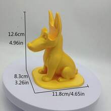 1件狗形眼鏡架，3D列印塑膠動物雕像收納架，多功能收納與裝飾架，客廳、臥室與辦公室必備收納裝飾品 - 彩色 - 查看 2