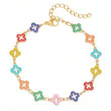 1 chiếc vòng tay dây đồng hình ngôi sao được sơn màu kim loại ngẫu nhiên, thích hợp để đeo hàng ngày, làm quà tặng hoặc đi nghỉ mát. - Nhiều màu - Xem 5