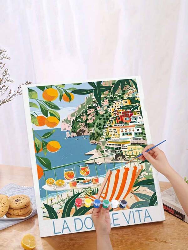 Italie 40*50cm Peinture à l'huile numérique sans cadre : Illuminer la vie créative, Représenter un monde coloré Peinture à l'huile numérique DIY. C'est la fusion parfaite de la créativité et du plaisir, un excellent choix pour l'interaction, le partage en couple et la détente personnelle. canevas de haute qualité, texture fine, portant vos rêves artistiques. Identification numérique claire, même sans aucune base de peinture, vous pouvez facilement vous lancer, tout le monde peut devenir un artiste.