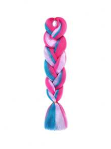 1pc 24 Inch 100g/Pcs Multicolor Synthesis Jumbo Braiding Hair Extensions Brown Pink Blonde Purple Blue Yellow Multi-Color Extension Hair Fashion Synthetic Hair Crochet Hair Extensions Useful And Deft High Temperature Hair For Women Daily Holidays Party And Music Festival Carnival New Year Gifts Cosplay Used YAKI Extension Hair