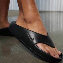 Women's W NIKE CALM FLIP FLOP Non-Slip Casual Sports Slippers - Black - View 10