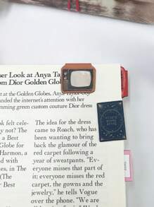8pcs Retra Era Magnetic Bookmarks For Books, Mini Magnet Book Marker Page Clips, Vintage Cassette Telephone Typewriter, Unique Reading Gift Student Back To School