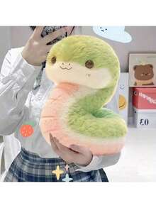 1pc 2025 New Arrival Cute Plush Snake Doll, Stuffed Animal Doll Birthday Gift, Lucky Charm, Valentine's Day Gift, Easter Gift