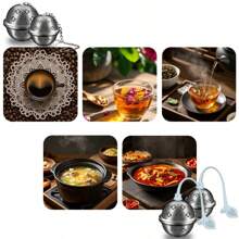 1 Peça Infusor de Chá em Aço Inoxidável, Coador de Chá, Bola de Chá, Filtro Reutilizável para Folhas de Chá e Especiarias para Infusão de Chá, Preparo de Ervas, Cozimento de Sopas e Especiarias, De Volta às Aulas