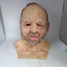 Masque de M. Blanc, nouvelle coiffe royale pour crâne chauve d'homme âgé, accessoires de photographie de déguisement