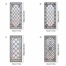 1/4 Piece Rainbow Prism Window Film, PVC Refraction Decal For Glass Surface - Reusable, No Adhesive, Double-Sided Rainbow Sun Catcher, Suitable For Home And Office Decoration, Smooth Surface, Rectangular - Multicolor - View 5