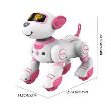 Remote Control Ai Robot Dog Toy-Interactive Touch & Follow 17 Functions Robot Dog Pet, Programmable Smart Walking Intelligent Dancing Puppy ,Voice & 2.4GHz RC Robot Pet With Interactive Touch Sensors, Over 20+ Responses, Program Mode, Robotic Puppy Toy
