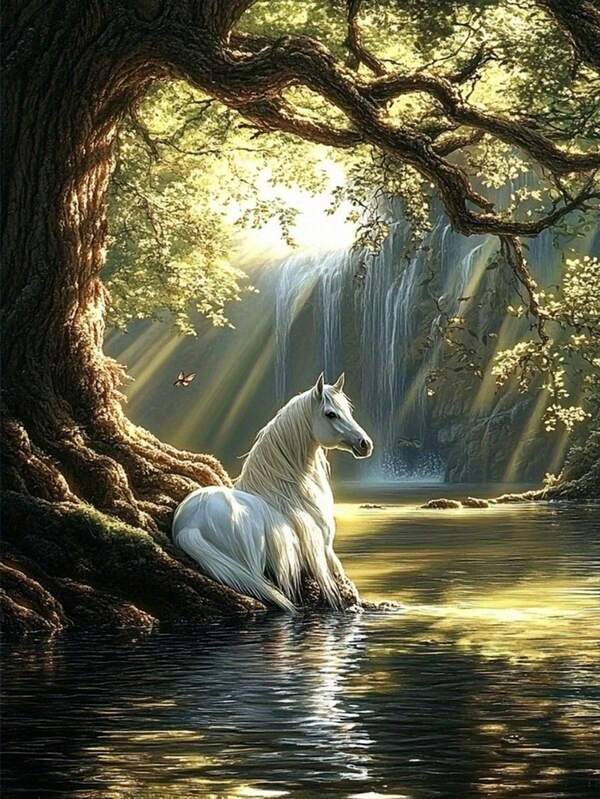 1 Set DIY Diamond Painting Kit, Full Drill Diamond Embroidery 30*40cm/40*50cm