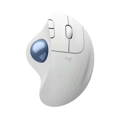 Logitech 無線藍牙滑鼠M575S 流暢控制 精確追蹤 輕鬆連線 輕音高效率 外型小巧 貼合手型 人體工學設計 舒適辦公 白色