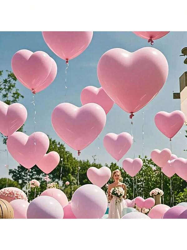 20PCS Heart Ballons Birthday Wedding Valentine's Day Thanksgiving New Year Home Decoration Scene Decoration Party Decoration