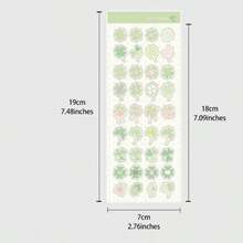 INS 风格三叶草、心形、鱼形设计 3D DIY 贴纸，适用于平板电脑、文具盒、手机壳、卡夹、行李箱、日记本、剪贴簿装饰学校用品、返校 - 彩色 - 查看 4