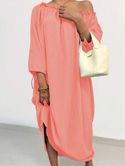 2025 New Fashion Women Europe And The United States Fashion Loose Comfortable Holiday Elegant Women's Dress