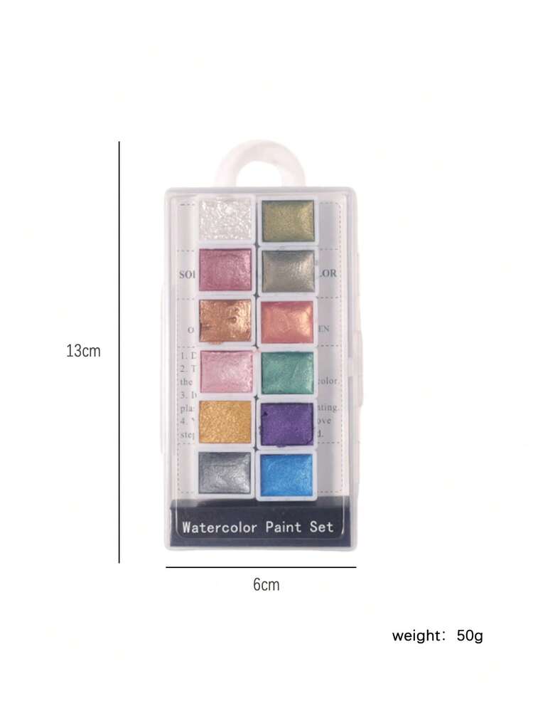 Set Of 6/12 Solid Watercolor Nail Polish, Japanese Style Tie Dye Nail Art Pigment Nails - Multicolor - View 10