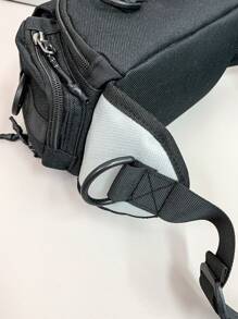 1 Pc Nylon Waterproof Multi-Pocket Multi-Function Waist Bag Chest Bag Cycling Bag Suitable For Sports Cycling