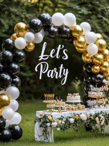 30/50/60pcs Gold Balloons, 5/10/12 Inches Suitable For Weddings, Birthdays, Anniversaries, Retirement, Bachelorette Parties, Holiday Decorations