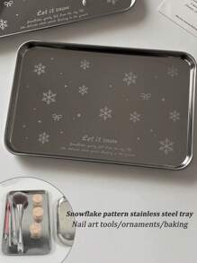 INS Style Nail Art Organizer Tray, Trending Nail Technician Workstation Storage Plate, Indispensable For Beauty Salons, Nail Polish/Rhinestone/Tweezers Organizer Box, Photo Shooting Essentials