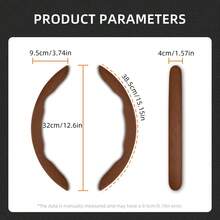 Hocasen 2 件/3 件分段式天鹅绒方向盘套套装，防滑扣设计，适用于圆形和 D 形方向盘，兼容大众 Polo、高尔夫 5/6/7、CC、帕萨特 B6/B8、捷达、尚酷、Crafter、Taigo、桑塔纳、Nivus、Tcross、Caddy、Tiguan、Type 181、ID7、ID Buzz LWB 等