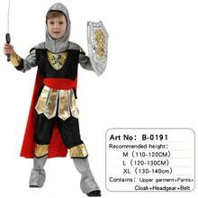 Disfraz de Guerrero Romano para Niños - Conjunto de Disfraz de Gladiador Antiguo para Hombre, Traje de Actuación, Capa, Armadura, Disfraz de Guerrero Espartano para Cosplay y Festival de Niños - Multicolor - Ver 22