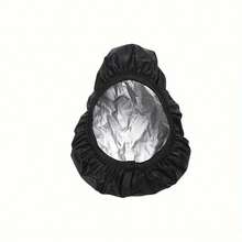 1pc Elastic Bicycle Seat Cover With Adjustable Straps - High-Quality Black Waterproof Seat Protector, Suitable For Both Men And Women, Durable Fabric For Travel, Outdoor Cycling, Reflective Design, Snug Fit, Adult Cycling Accessory - Black - View 5