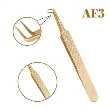 FADVAN 1 Pc Eyelash Tweezers Extension Pink Stainless Steel Superhard Tweezers With Fiber Tips High Precision Anti-Static Lash Tweezers Cell Clamp Peacock Clamp