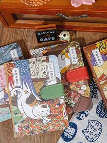 A PVC Loose-Leaf Notebook With A Cat Design. This Softcover Notebook Features A Binder And Includes A Unique Cover And A Mini Acrylic Keychain. The Pages Are Made Of High-Quality Paper. An Essential Stationery Item For Students And An Ideal Back-To-School Gift. - Multicolor - View 12