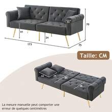 okwish Canapés et Sofas - Gris - Voir 6