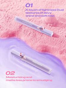 COLORKEY Soft Matte Lip Gloss, Lip Tint, Liquid Lipstick, Moisturizing Matte, Long-Lasting, Non-Stick, Waterproof, Fade-Resistant, Lip Care, Creates Refined Lip Makeup. Cosmetic Brand Product Suitable For Women And Girls, Ideal For Autumn/Winter Season, Can Create Latte Makeup, Y2K Makeup, 90s Makeup, Cool Girl Makeup, Lip Makeup Matching, Bridal Makeup, Valentine's Day Gift - O308 Kapok After Rain (Ice Cream Dream Edition) - 查看 5