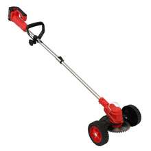 18000 RPM Electric Weeds Wacker Cordless, 3-In-1 Weeds Eater Cordless With Battery Powered, Lawn Mower/Grass Trimmer/Lawn Edger With 3 Types Blades, Battery Weeds Wacker With Wheels (1 Battery/2 Battery, Red) - 紅色 1電 - 查看 8