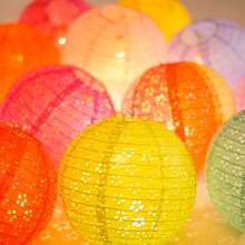 9PCS Chinese Paper Lanterns Multicolor Hanging Hollow Out Lanterns 8 Inch Asia Japanese Lantern For Birthday, Wedding, Anniversary, Engagement, Bridal Shower Party, Chinese New Years, Halloween, Easter, Christmas, Valentine's,Valentine's Day, Mother's Day, Housewarming Party, Celebrations, Outdoor, Room Decorations (Colorful) - Multicolor - View 3