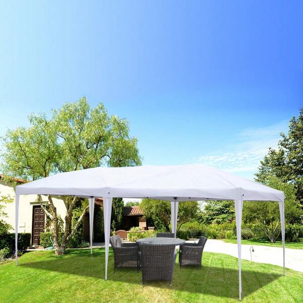 20 X 10 FT Outdoor Gazebo Canopy Party Tent Activity Shelter, Outdoor Tent, With Removable Sidewalls & Transparent Windows For Weddings, Birthdays, Garden Parties, And Backyard Patio BBQ Events