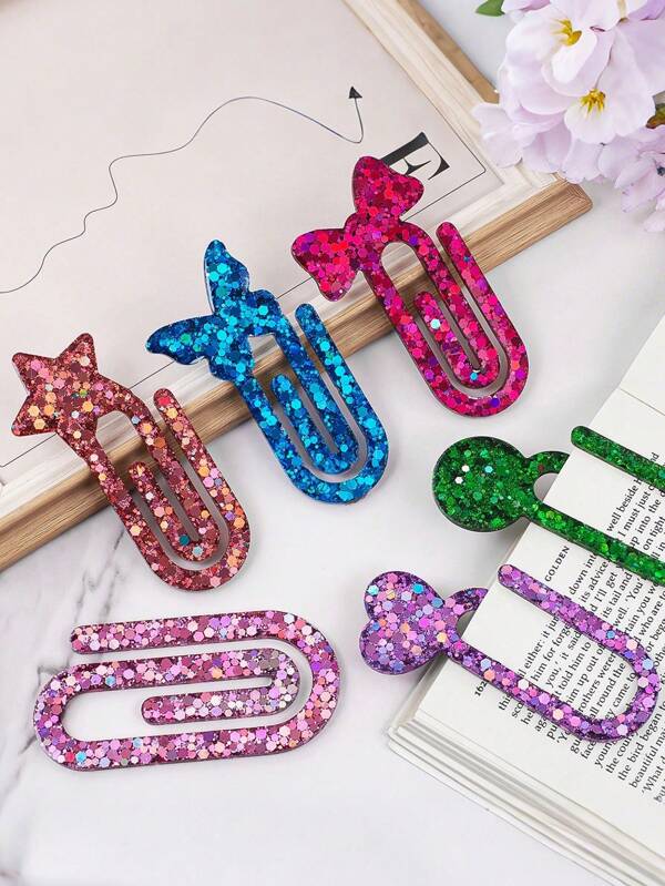 1pc Paperclip Bookmark Mold, Silicone Mold For Resin, Pendant Mold, DIY Crafts Gifts