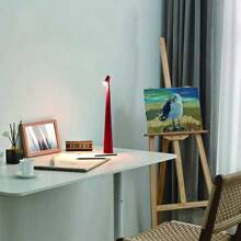 1 pièce Lampe de table à design minimaliste, veilleuse rechargeable pour la lecture et l'apprentissage, lampe de bureau à interrupteur tactile avec trois modes d'éclairage réglables. Convient pour la chambre à coucher, le bureau, la décoration et l'éclairage du salon.