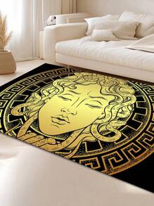 Tapete criativo de design exclusivo para sala de estar, tapete decorativo moderno e minimalista para quarto, sala de estudo, sala de estar, decoração de casa, tapete estampado, tapete lavável para sala de estar, decoração de casa