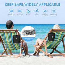 2L Portable Anti-Theft Lock Box For Mobile Phone, Cash, Keys, Wallet, Camera, Jewelry, Passport, Headphones, Medicine, 3-Digit Password, Safe With Lock Anti-Theft, Portable For Use At Beaches, Pools, Hotels, Resorts, Gyms, Private Homes, Offices, Parks, Campsites, Cars, Hospitals, 19*18*10cm, Black - Black - View 3