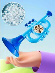 儿童玩具小号乐器1-6岁 | 早教声音模拟小号带握力训练 | 咬合材料（生日礼物男孩女孩） - 彩色 - 查看 1