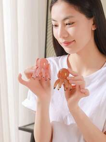1 chiếc lược chải tóc massage bạch tuộc, lược bấm huyệt đầu để giảm ngứa da đầu - Nhiều màu - Xem 12
