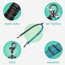 Large Dog Leash Anti-Pulling Retractable Pet Leash, 2-In-1 Design, 2 Colors