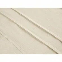 Hestenve Mens Short Sleeve Cuban Camp Guayabera Shirt Linen Cotton Hippie Beach Button Down Shirts - 5-米色 - 查看 4