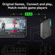 手机控制器游戏键盘鼠标转换器移动控制器游戏手柄 BT5.0 无线适配器寂静岭、无线游戏键盘、Valorant - 彩色 - 查看 6