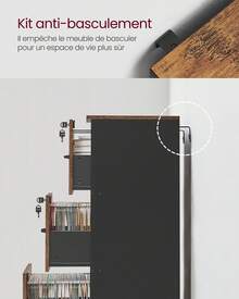 Filing Cabinets - Brown+Black - View 6