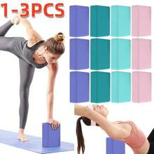 1-3pcs Yoga Blocks Supportive Lightweight Odor Resistant Yoga Essentials Yoga EVA Foam Brick Beginners Yogis Pilates