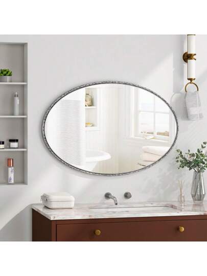 Okwish Wand Mirror, ative Bathroom Spiegel Hang On The Wall, Oval Bathroom, Bedroom view 2