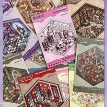 New Adventure Miniature Scene Sticker Collection Set, 20 Different Scenes (New Micro-Horror Theme), Ghost Bride Adventure, Horror Landscaping Stickers, Micro-Horror Hut Notebook Stickers, Scene Handbook Stickers, Educational Toys, Back-To-School Gifts And Halloween Party Gifts School Supplies,Back To School