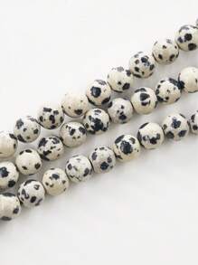 1 Strand Natural Dalmatian Jasper Round Beads Healing Energy Gemstone Loose Beads DIY Jewelry Making For Bracelet Necklace 4mm 6mm 8mm 10mm