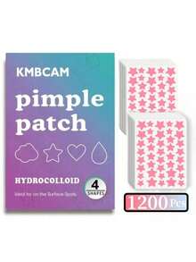 1400 Pcs Star-Shap Pimple Patches (7-Color), Facial Cover ,Boost Your Glamour, Party It Up,Fragrance-Free, Paraben-Unisex Adult, All Skin Types Compatible, No Fragrance,No Components Included - Multicolor - View 25