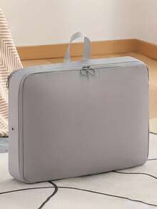 1 件超级节省空间自压缩收纳袋，便携式斜跨防水拉链压缩收纳袋，可折叠衣柜，移动行李隔层，可扩展至 18 厘米/7.1 英寸高