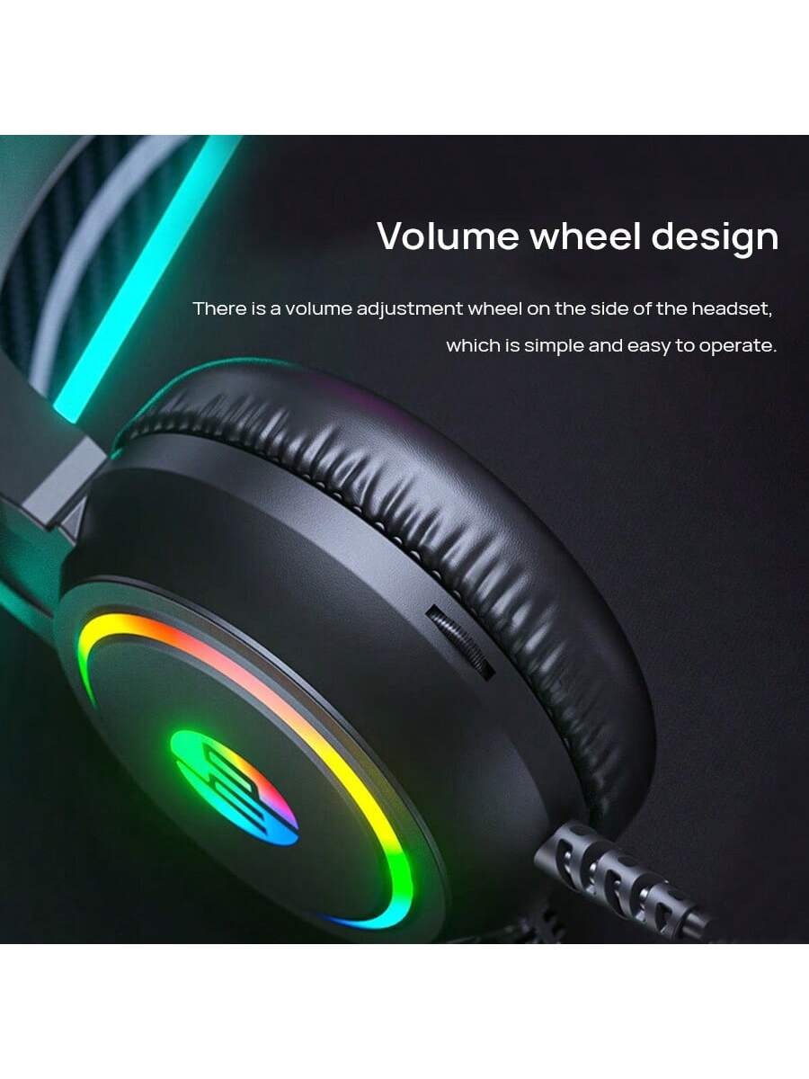 HP سماعة رأس H100 للألعاب، وحدة 50 مم، مكبر صوت كب...