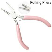 3pcs Jewelry Plier Set, Include Pointed Nose Plier, Round Nose Plier, Bent Nose Plier, Tweezer, Mini Comfortable Grip Craft Plier, Suitable For Wire Bending, Repair, Gripping Objects, Jewelry Making, DIY