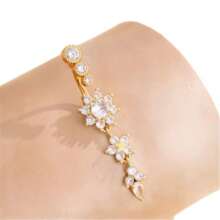 Zirconia Belly Button Ring/Navel Piercing Jewelry